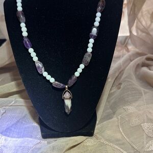 Amethyst Snow Necklace
